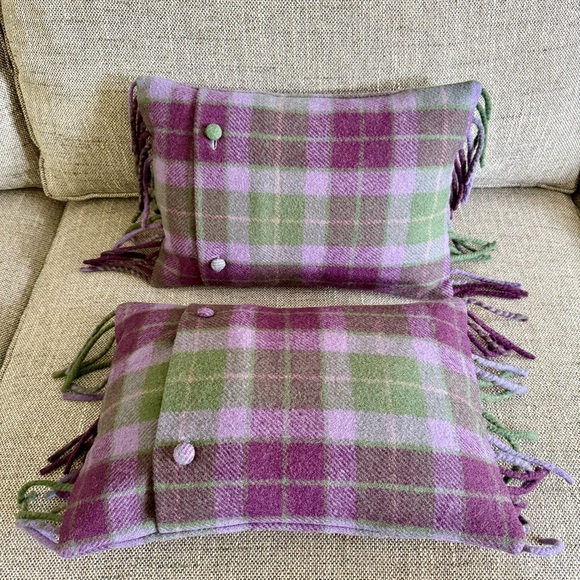 Ralph Lauren Home Whittington Tartan Plaid Wool Throw Pillows‎ Set of 2 - Picture 3 of 12